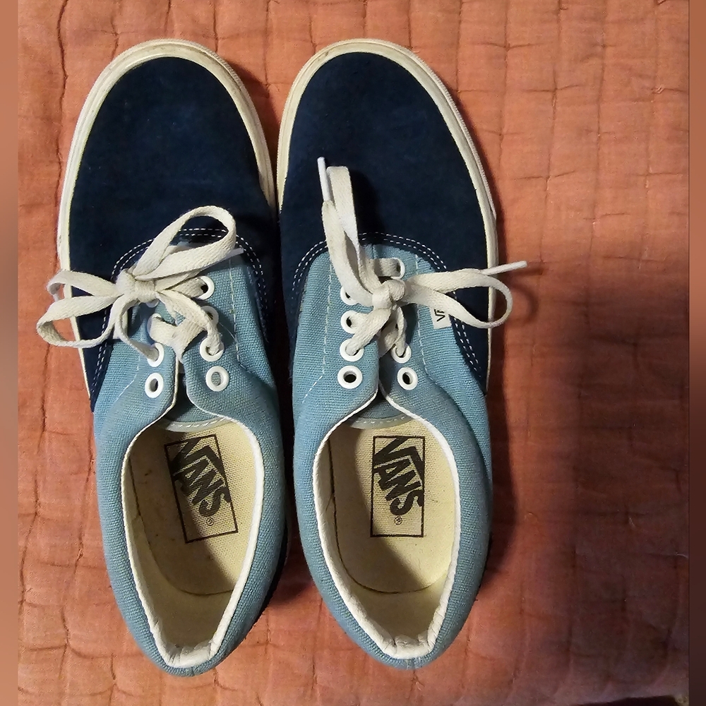 Blue color block Vans Size 8